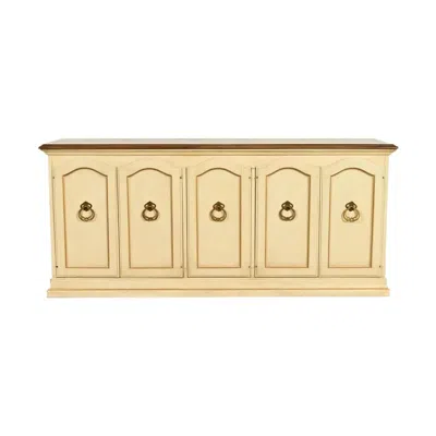 Pre-owned Drexel French Provincial Louis Xv Cream Lacquered Sideboard Credenza, 1960s In White