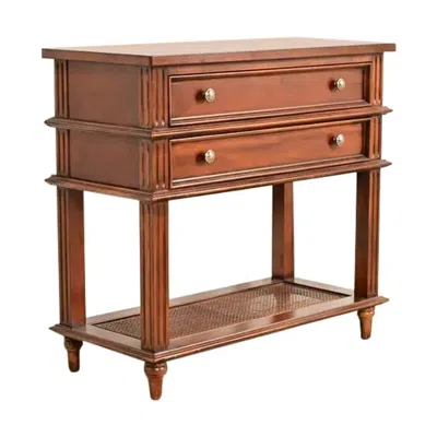 Pre-owned Drexel Heritage French Regency Louis Xvi Carved Mahogany Console Table Or Server In Brown