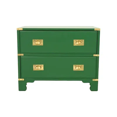 Pre-owned Drexel Heritage Hollywood Regency Campaign Nightstand Circa 1970s In Brown