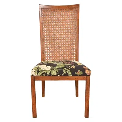 Pre-owned Drexel Heritage Mid-century Modern High Back Dining Chair, Circa 1970s In Brown