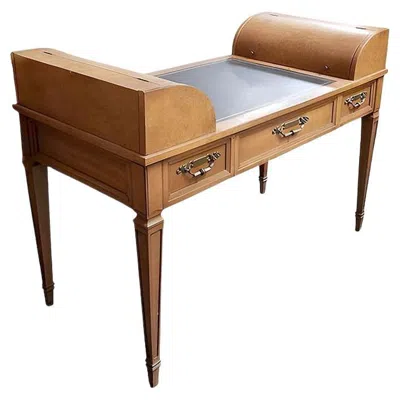 Pre-owned Drexel High Style George Washington Double End Desk By  In Brown