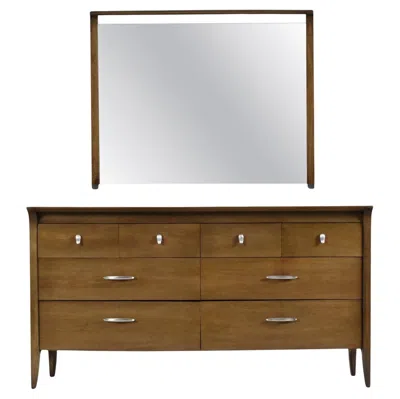 Pre-owned Drexel John Van Koert  K4 Low Dresser, Walnut, Mid-century Modern In Brown