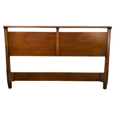 Pre-owned Drexel John Van Koert For  "profile" Mid-century Headboard In Brown