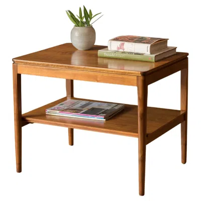 Pre-owned Drexel Kipp Stewart & Stewart Macdougall “declaration” Walnut End Table For  In Brown