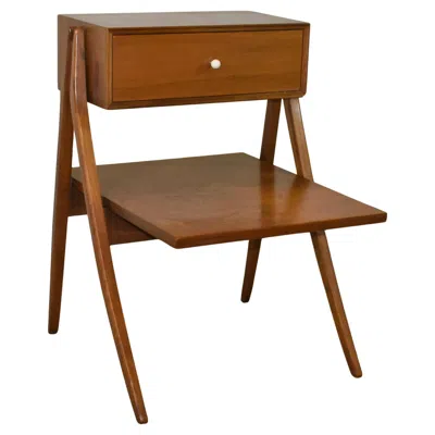 Pre-owned Drexel Kipp Stewart  Declaration Walnut Night Stand In Brown