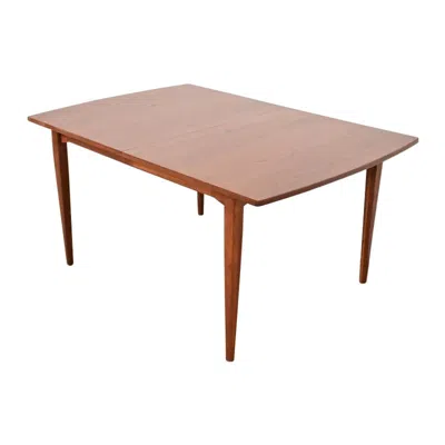 Pre-owned Drexel Kipp Stewart For  Declaration Extension Dining Table, Newly Refinished In Brown