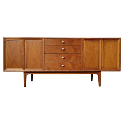 Pre-owned Drexel Mid Century Modern  Declaration Sideboard/hutch In Brown