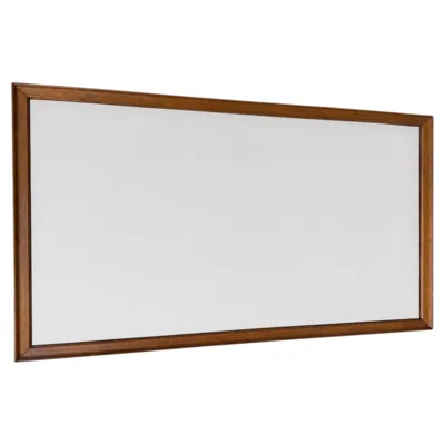 Pre-owned Drexel Mid-century Modern  Walnut Wall Mirror In Brown