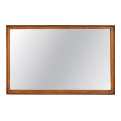 Pre-owned Drexel Mid-century Modern Large Walnut Framed Wall Mirror, 1960s In Brown