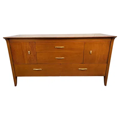 Pre-owned Drexel Mid-century Modern Walnut "profile" Series Dresser By  In Brown
