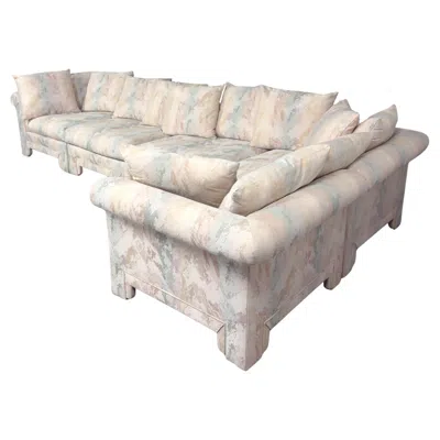 Pre-owned Drexel Modern 5 Piece Modular Sectional Sofa Contemporary Classics Line By  In Brown