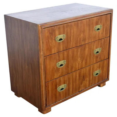 Pre-owned Drexel Passage Campaign Pecan Dresser In Brown