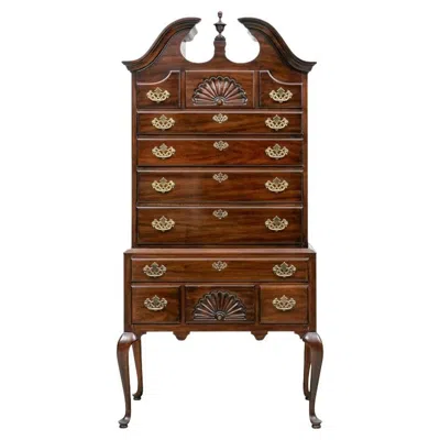 Pre-owned Drexel Quality Vintage  Mahogany Chest On Chest In Brown