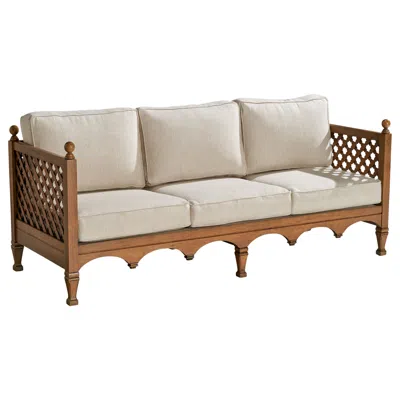Pre-owned Drexel , Sofa, Oak, Fabric, Usa, 1950s In Brown