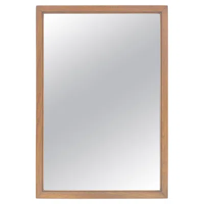 Pre-owned Drexel Solid Walnut 31x45 Rectangle Frame Mid Century Modern Wall Mirror Mint In Brown