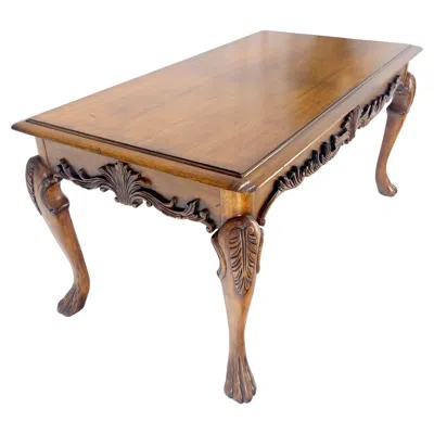 Pre-owned Drexel Spanish Colonial Carved Walnut 1 Drawer Writing Library Table Desk Console Mint! In Brown