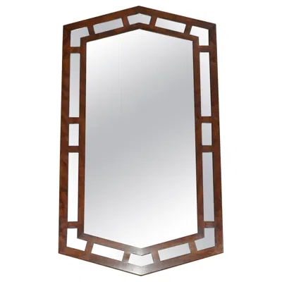 Pre-owned Drexel Stunning Patina  Heritage Rectangle Wall Mirror Part Of A Large Suite In Brown