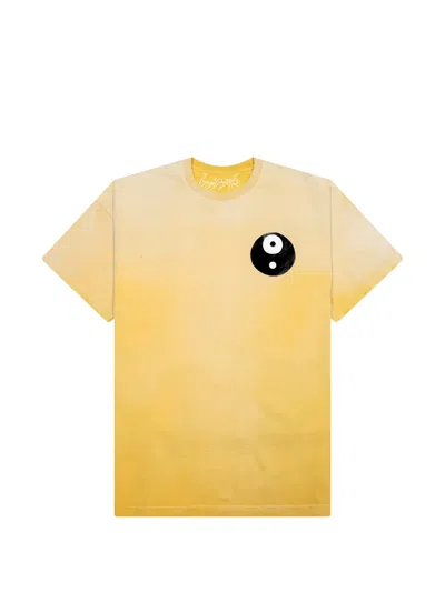 D-r-g-n Equil Printed T-shirt In Yellow