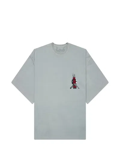 D-r-g-n Round Neck T-shirt In Gray