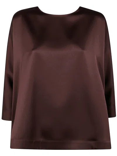 Drhope Back Bottons Blouse In Brown