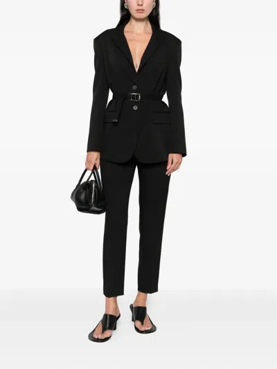 Drhope Belt-loop Trousers In Black