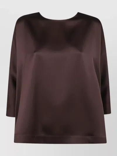 Drhope Back Bottons Blouse In Brown