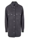 Drhope Button-fastening Check-print Jacket In Blue