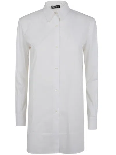 Drhope Camicia Manica Lunga "long Shirt" In Blue