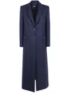 Drhope Single-breasted Wool Coat In Blue