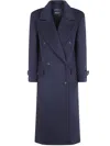 Drhope Single-breasted Wool Coat In Blue