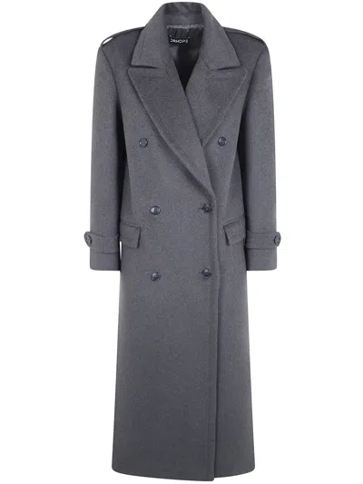 Drhope Coat Maxi "maxi Coat" In Gray