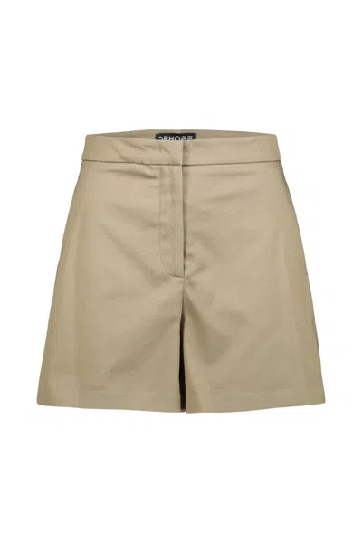 Drhope Cotton Short In Kaki