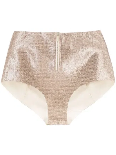 Drhope Crystal Culotte In Gold
