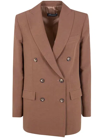 DRHOPE DRHOPE DOUBLE BREASTED BLAZER JACKET