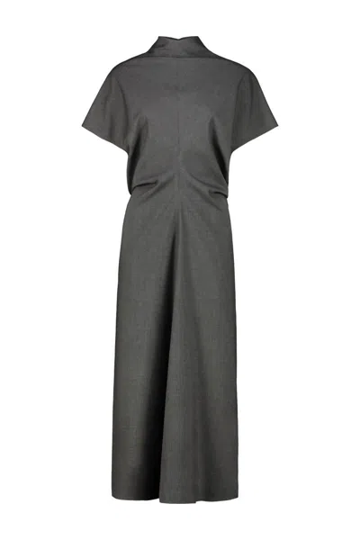 Drhope Dr. Hope Bias Cut Dress Clothing In Gray