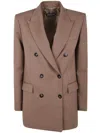 Drhope Dr. Hope Oversized Double Breasted Blazer Clothing In Brown
