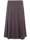 Drhope Pleated Mini Skirt In Gray