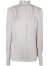 Drhope Dr. Hope Ruffled Shirt Clothing In Gray