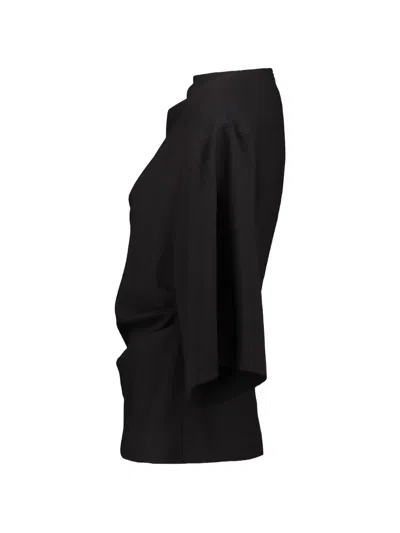 Drhope Draped Asymmetric Top In Black