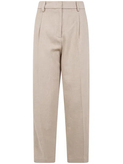 Drhope Elastic Waist Trousers In Neutral