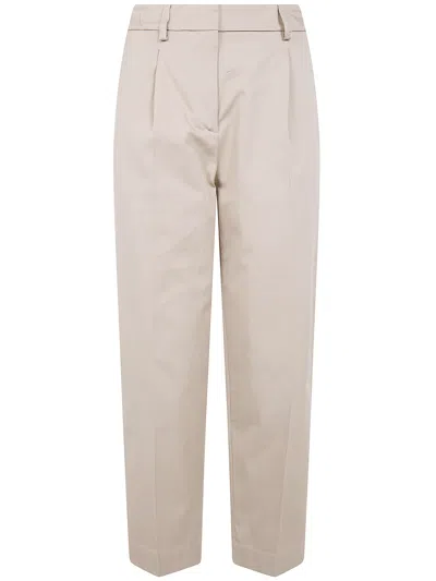 Drhope Elastic Waist Trousers In Neutral