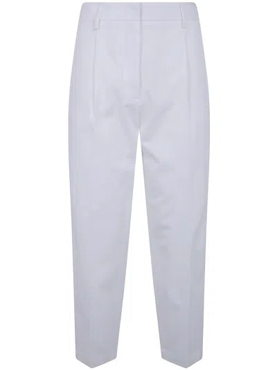 Drhope Elastic Waist Trousers In White