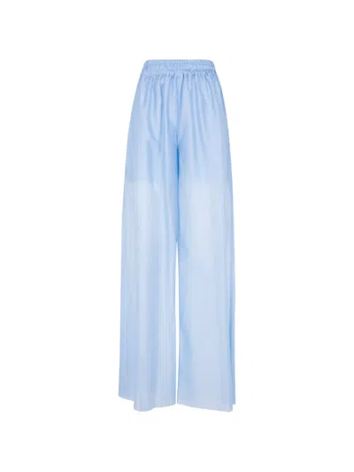 Drhope Elasticated-waist Palazzo Pants In Blue