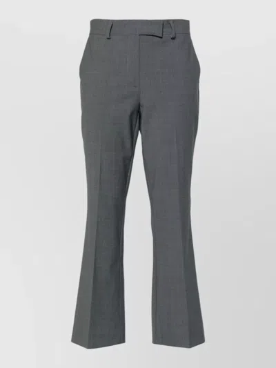 Drhope Flared Cropped Trousers In Gray