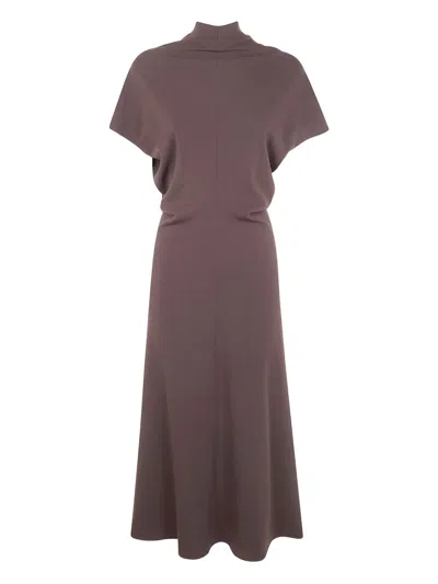 Drhope Dr. Hope Bias Cut Dress Clothing In Brown