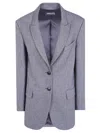 Drhope Single-breasted Blazer Jacket In Blue