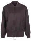 Drhope Herringbone-pattern Wool Bomber Jacket In Brown