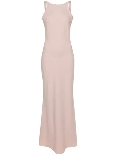 Drhope Sleeveless Crepe Maxi Dress In Pink & Purple