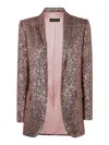 Drhope Long Shaw Jacket In Pink