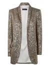 Drhope Long Shaw Jacket In Animal Print